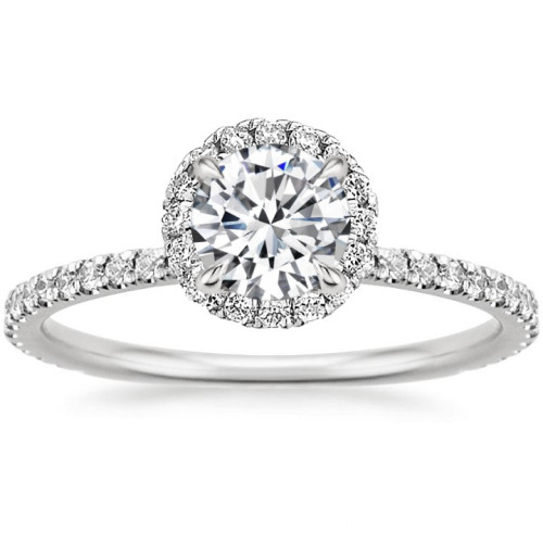 925 Sterling silver moissanite engagement rings